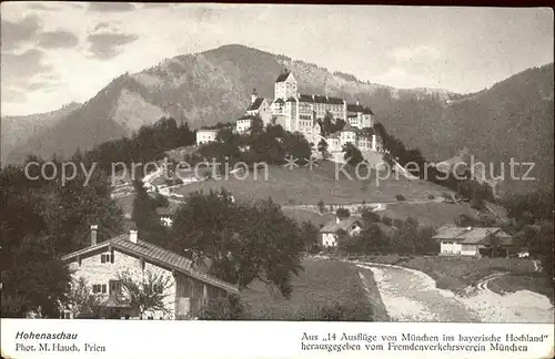 Hohenaschau Chiemgau Schloss aus "14 Ausfluege von Muenchen ins bayerische Hochland" Kat. Aschau i.Chiemgau