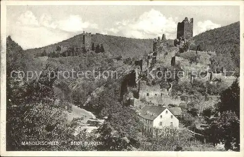 Manderscheid Eifel Burgen Kat. Manderscheid