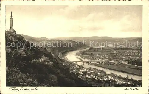 Trier Mariensaeule Panorama Kat. Trier