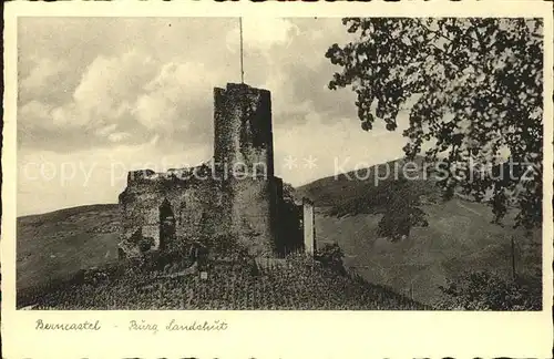 Bernkastel Kues Burgruine Landshut Kat. Bernkastel Kues