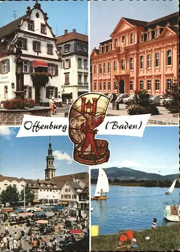 Offenburg Apotheke Brunnen Polizei Gebaeude Marktplatz See Kat. Offenburg