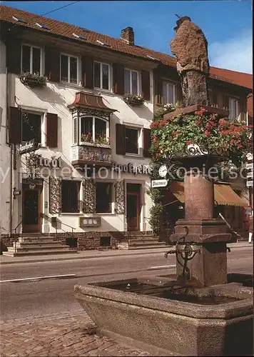 Wolfach Stadtbrunnen mit Apotheke Kat. Wolfach