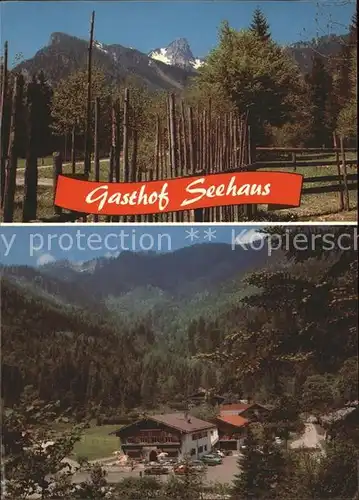 Ruhpolding Gasthof Seehaus Chiemgauer Alpen Kat. Ruhpolding