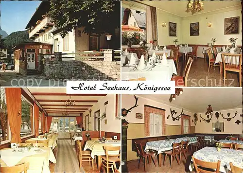 Koenigsee Berchtesgaden Hotel Seehaus Restaurant Kat. Berchtesgaden