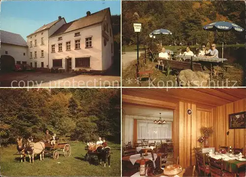 Bescheid Hermeskeil Gasthaus Pension Forellenhof Bescheidermuehle Dhrontal Kutschfahrten Kat. Bescheid