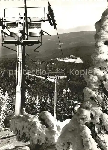 Bayerisch Eisenstein Skiparadies Grosser Arber Schwebelift Bayerischer Wald Kat. Bayerisch Eisenstein