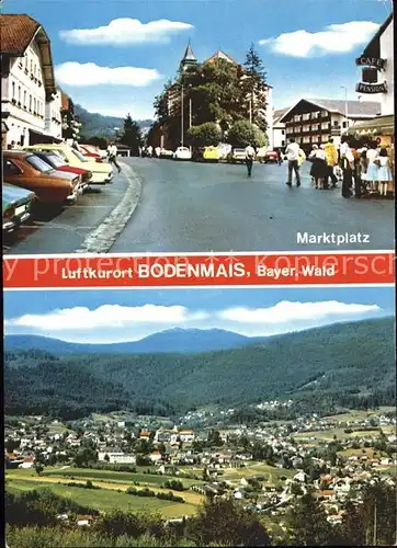 Bodenmais Marktplatz Gesamtansicht Luftkurort Bayerischer Wald Kat. Bodenmais