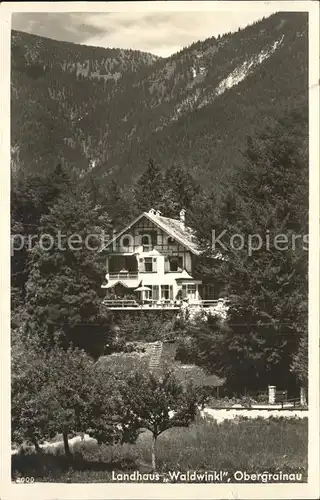 Obergrainau Landhaus Waldwinkl Kat. Grainau