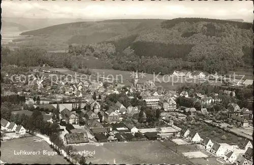 Bigge Fliegeraufnahme Luftkurort Kat. Olsberg