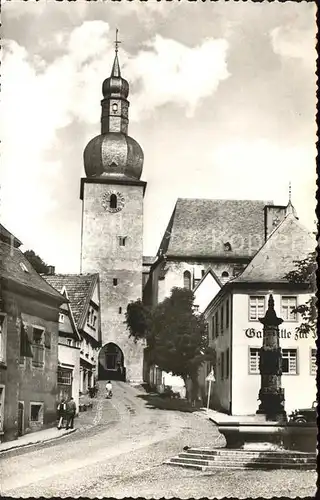 Arnsberg Westfalen Partie am Glockenturm Brunnen Luftkurort Kat. Arnsberg