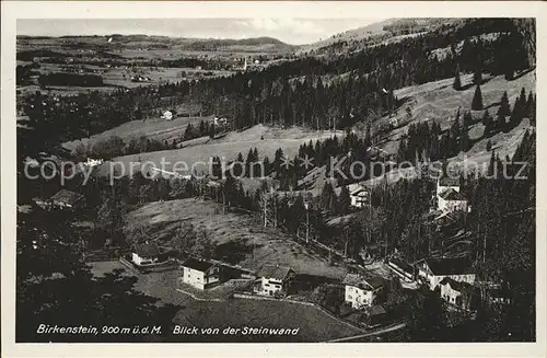 Birkenstein Panorama Blick von der Steinwand Bayerische Voralpen Kat. Fischbachau