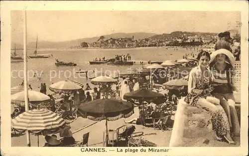 Cannes Alpes Maritimes Plage du Miramar Hotel Kat. Cannes