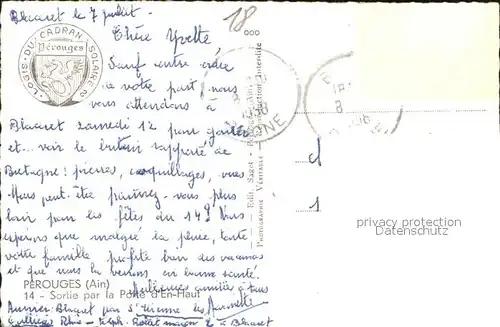 Perouges Sortie par la Porte d En Haut Kat. Perouges
