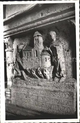 Avenas Interieur de l Eglise Maitre Autel Relief du XII siecle Kat. Avenas