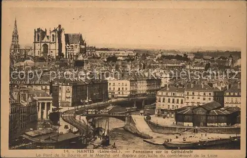 Nantes Loire Atlantique Panorama sur la Cathedrale Kat. Nantes