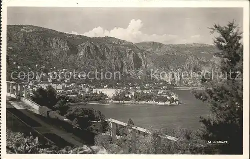 Saint Jean Cap Ferrat Vue sur Beaulieu prise du Musee Ile de France Kat. Saint Jean Cap Ferrat