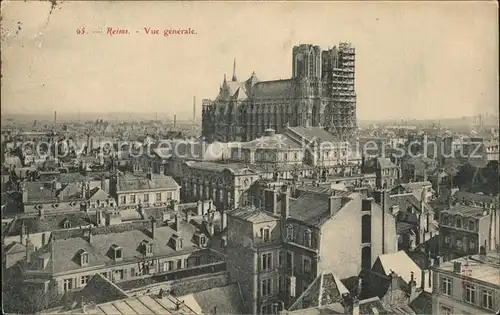 Reims Champagne Ardenne Vue generale Cathedrale Kat. Reims