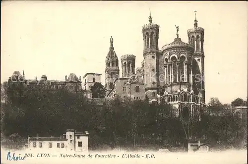 Lyon France Eglise Notre Dame de Fourviere Abside Kat. Lyon