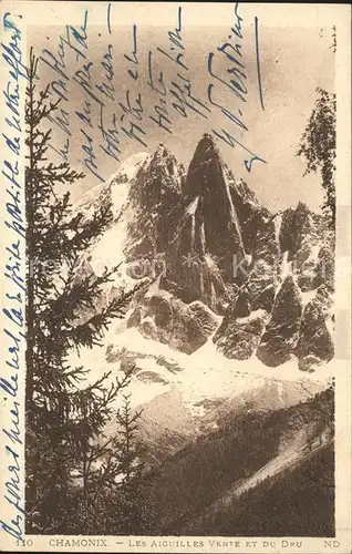 Chamonix Aiguilles Verte et du Deu Kat. Chamonix Mont Blanc