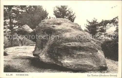 ka07330 Nemours Seine-et-Marne La Tortue Rochers Greau Kategorie. Nemours Alte Ansichtskarten