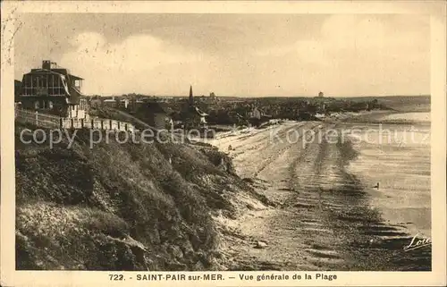 Saint Pair sur Mer Vue generale de la Plage Kat. Saint Pair sur Mer