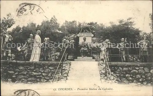 Lourdes Hautes Pyrenees Premiere Station du Calvaire Monument Kat. Lourdes