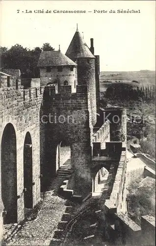 Carcassonne Cite Porte du Senechal Chateau Kat. Carcassonne