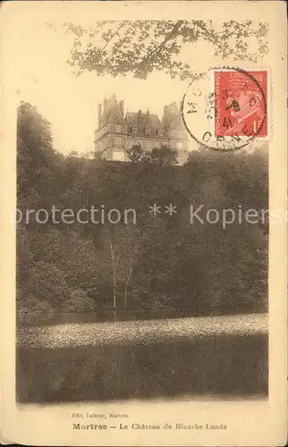 Mortree Chateau de Blanche Lande Stempel auf AK Kat. Mortree