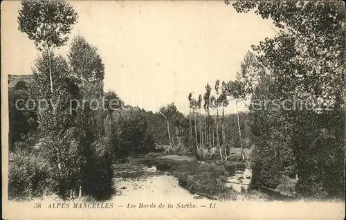 Saint Ceneri le Gerei Bords de la Sarthe dans les Alpes Mancelles Kat. Saint Ceneri le Gerei