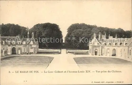 Le Pin au Haras Le Haras du Pin Cour Colbert et Avenue Louis XIV Pferdegestuet Kat. Le Pin au Haras