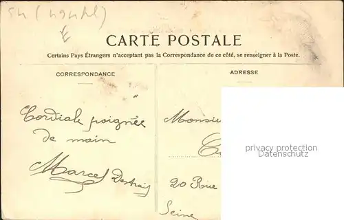 Villey Saint Etienne Bords de la Moselle Stempel auf AK Kat. Villey Saint Etienne