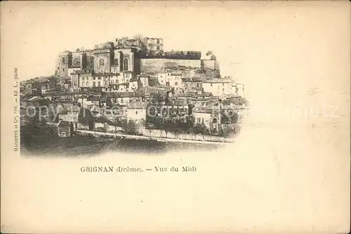 Grignan Vue du Midi Chateau Kat. Grignan