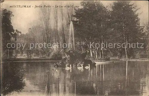 Montelimar Jardin Public Lac et les Cygnes Kat. Montelimar