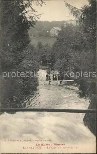 Montsauche les Settons Les Settons La Cure a sa sortie du Lac Kat. Montsauche les Settons