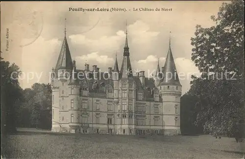 Pouilly sur Loire Chateau du Nozet Stempel auf AK Kat. Pouilly sur Loire
