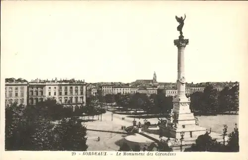 Bordeaux Monument des Girondins Kat. Bordeaux