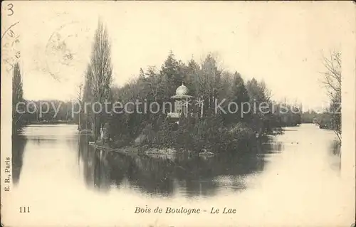 Passy Paris Bois de Boulogne Le Lac Kat. #NV