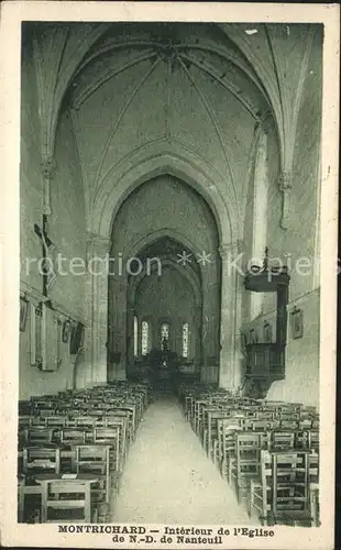 Montrichard Interieur de l Eglise de Notre Dame de Nanteuil Kat. Montrichard