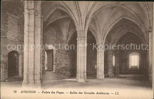 Avignon Vaucluse Palais des Papes Salles des Grandes Audiences Kat. Avignon