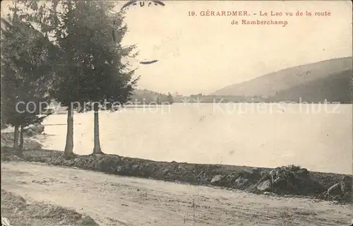 Gerardmer Vosges Lac vue de la route de Ramberchamp Kat. Gerardmer