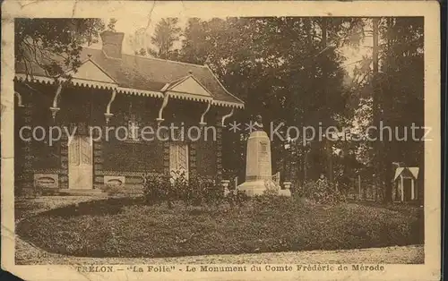 Trelon La Folie Monument du Comte Frederic de Merode Kat. Trelon