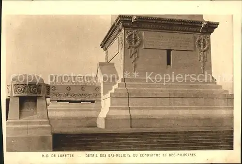 Ablain Saint Nazaire Notre Dame de Lorette Bas Reliefs du Cenotaphe et des Pilastres Kat. Ablain Saint Nazaire