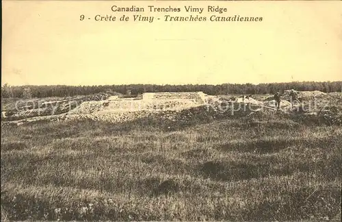 Vimy Crete Tranchees Canadiennes Grande Guerre 1. Weltkrieg Kat. Vimy