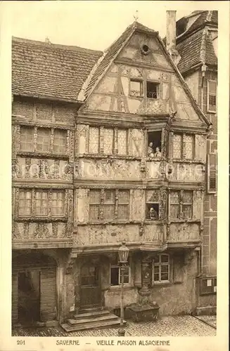 Saverne Bas Rhin Alsace Vieille maison alsacienne Kat. Saverne