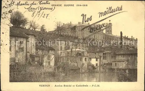 Verdun Meuse Ancien Eveche et Cathedrale Grande Guerre 1. Weltkrieg Kat. Verdun
