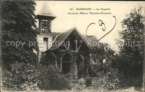 Barbizon Chapelle Ancienne Maison Theodore Rousseau Kat. Barbizon