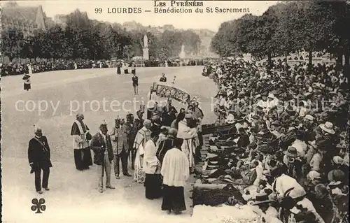 Lourdes Hautes Pyrenees Benediction du Saint Sacrement Kat. Lourdes