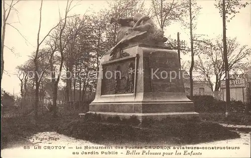 Le Crotoy Monument des Freres Caudron au Jardin Public Kat. Le Crotoy