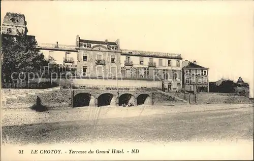 Le Crotoy Terrasse du Grand Hotel Kat. Le Crotoy