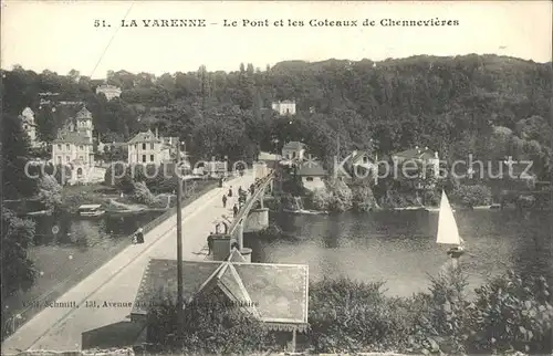 La Varenne Chennevieres Le Pont et les Coteaux Kat. Saint Maur des Fosses